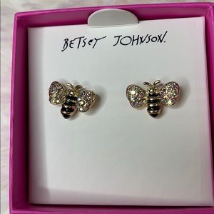Adorable Betsy Johnson Bee Earrings